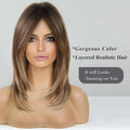 HAIRCUBE Layered Wigs for Women Synthetic Wig