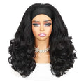 Quantum Love Yaki Curly Headband Wigs for Black Women - Kinky Straight Black Headband Curly Ends Synthetic Wear and Go Glueless Half Wig with Headbands Attached