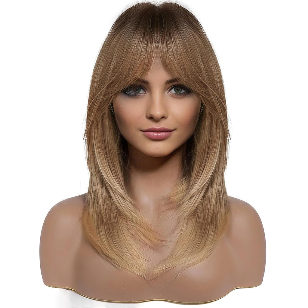 HAIRCUBE Layered Wigs for Women Synthetic Wig