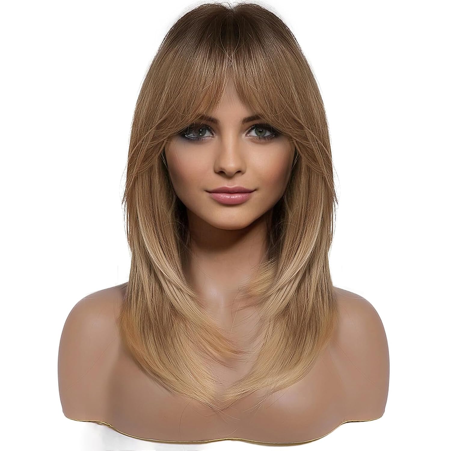 HAIRCUBE Layered Wigs for Women Synthetic Wig