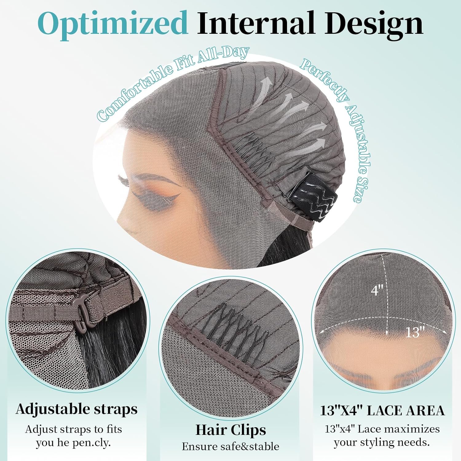 Honey Blonde 13x4 HD Lace Front Wig 26inch Layered Synthetic Lace Pre Plucked Straight Glueless Wigs for Black Women with Sunkissed Highlights